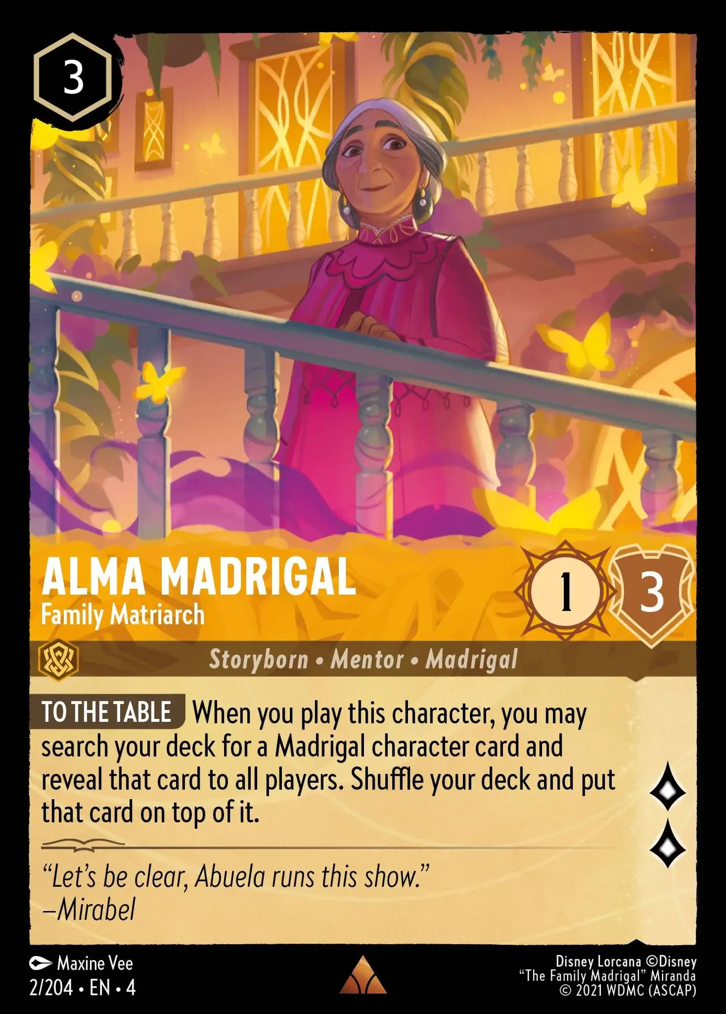 Alma Madrigal - Family Matriarch