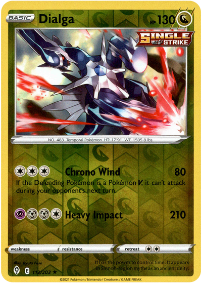 Dialga 112/203 Reverse Holo | Evolving Skies | Pokemon Card