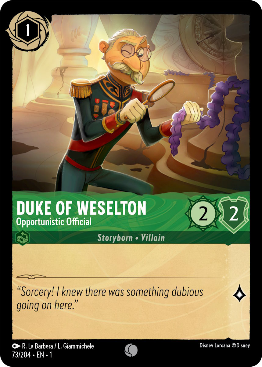 Duke Of Weselton - Opportunistic Official