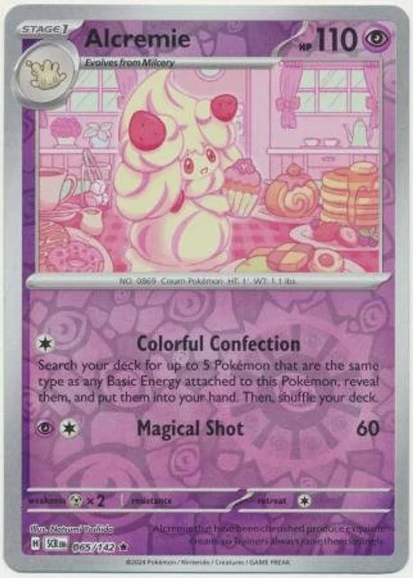 Alcremie 65/142 Reverse Holo | Stellar Crown | Pokemon Card