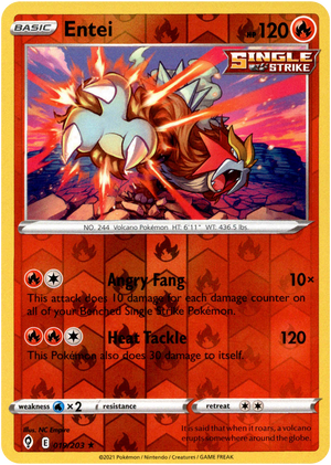 Entei 19/203 Reverse Holo | Evolving Skies | Pokemon Card