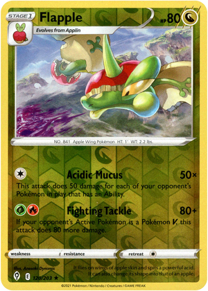 Flapple 120/203 Reverse Holo | Evolving Skies | Pokemon Card