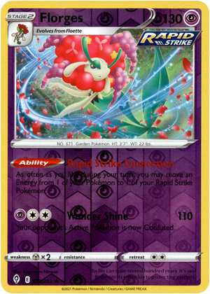 Florges 73/203 Reverse Holo | Evolving Skies | Pokemon Card