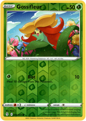 Gossifleur 15/203 Reverse Holo | Evolving Skies | Pokemon Card