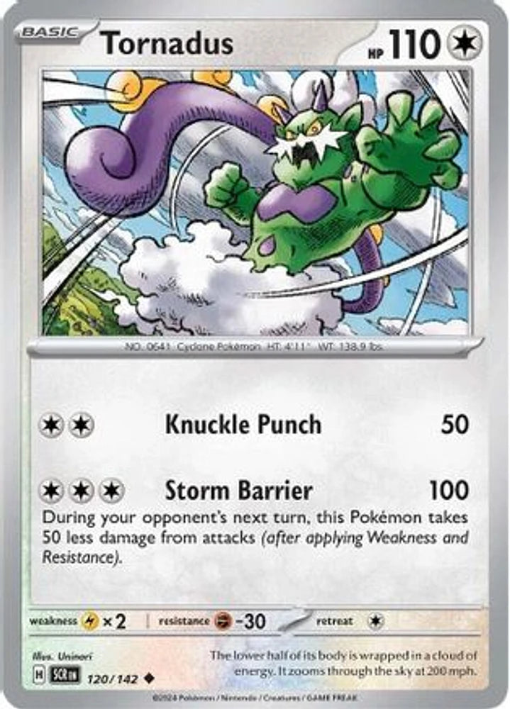 Tornadus 120/142 Reverse Holo | Stellar Crown | Pokemon Card