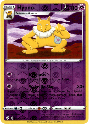 Hypno 62/203 Reverse Holo | Evolving Skies | Pokemon Card