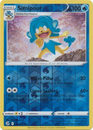 Simipour 69/264 Reverse Holo | Fusion Strike | Pokemon Card