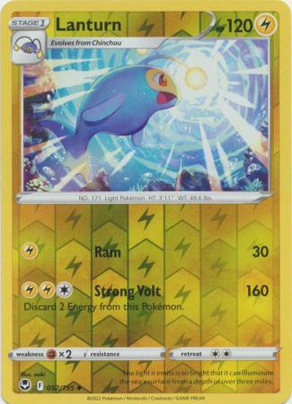 Lanturn 52/195 Reverse Holo | Silver Tempest | Pokemon Card