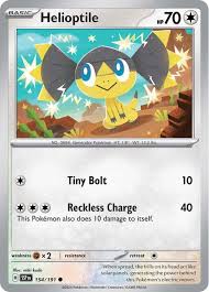 Helioptile 154/191 Reverse Holo | Surging Sparks | Pokemon Card