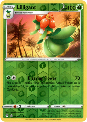 Lilligant 10/203 Reverse Holo | Evolving Skies | Pokemon Card