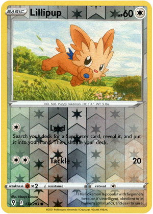 Lillipup 133/203 Reverse Holo | Evolving Skies | Pokemon Card