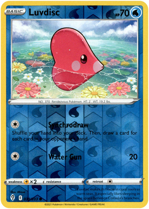 Luvdisc 39/203 Reverse Holo | Evolving Skies | Pokemon Card