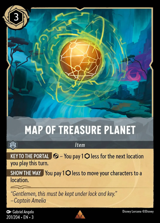 Map of Treasure Planet