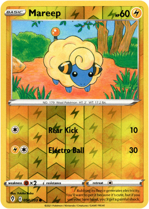 Mareep 54/203 Reverse Holo | Evolving Skies | Pokemon Card