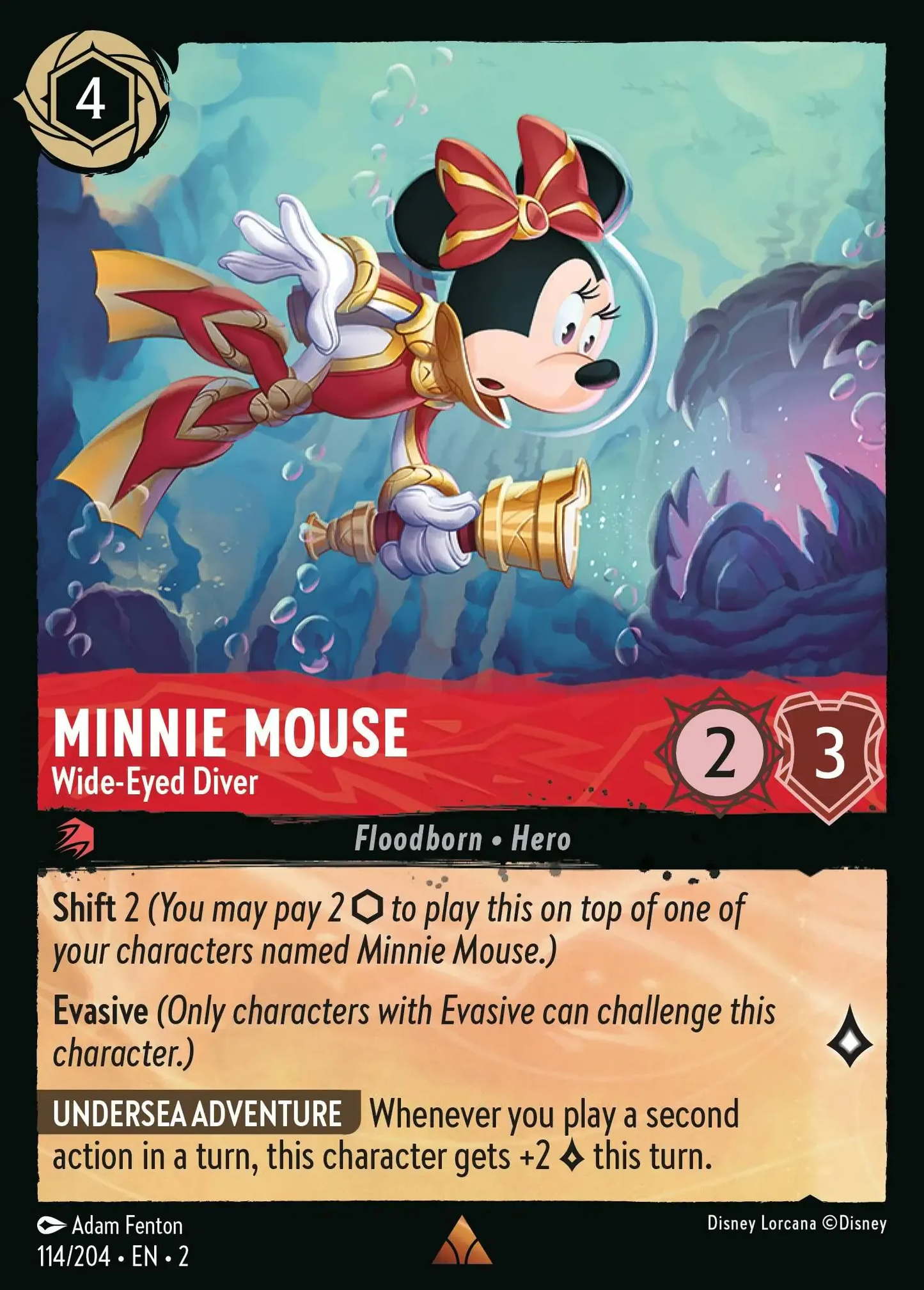 Minnie Mouse - Wide-Eyed Diver