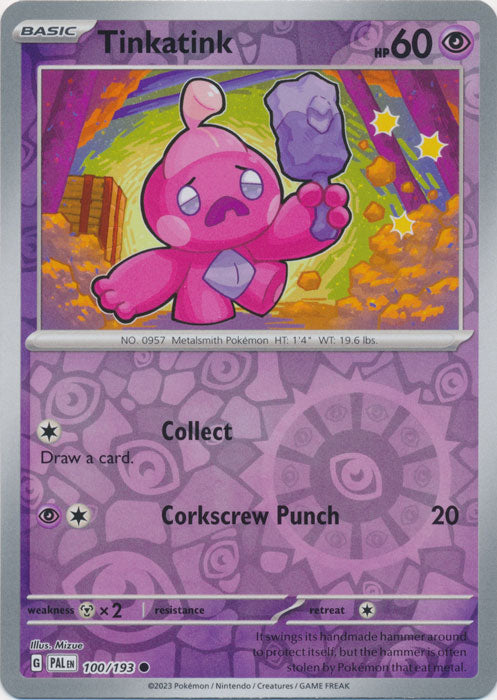 Tinkatink 100/193 Reverse Holo | Paldea Evolved | Pokemon Card