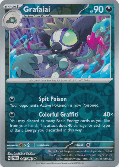 Grafaiai 146/193 Reverse Holo | Paldea Evolved | Pokemon Card