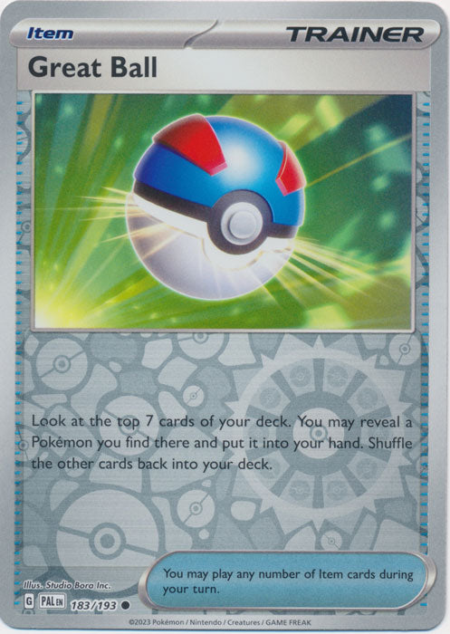 Great Ball 183/193 Reverse Holo | Paldea Evolved | Pokemon Card