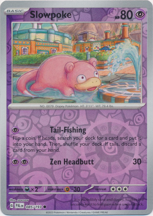 Slowpoke 85/193 Reverse Holo | Paldea Evolved | Pokemon Card