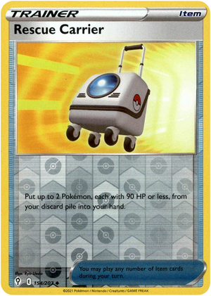 Rescue Carrier 154/203 Reverse Holo | Evolving Skies | Pokemon Card