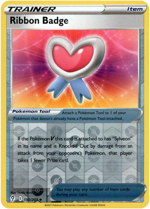 Ribbon Badge 155/203 Reverse Holo | Evolving Skies | Pokemon Card