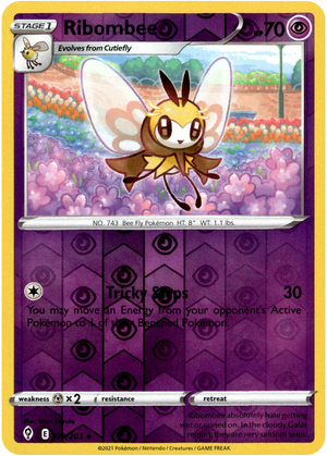 Ribombee 79/203 Reverse Holo | Evolving Skies | Pokemon Card