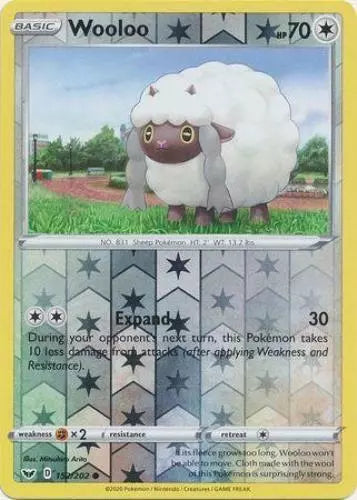 Wooloo 152/202 Reverse Holo | Sword & Shield | Pokemon Card