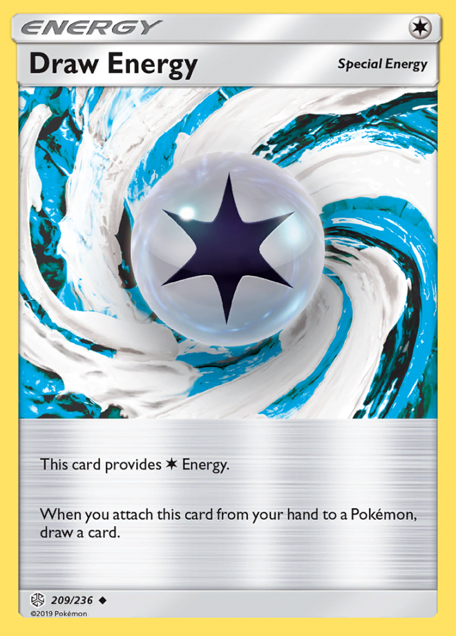 Draw Energy 209/236 Reverse Holo | Cosmic Eclipse | Pokemon Card