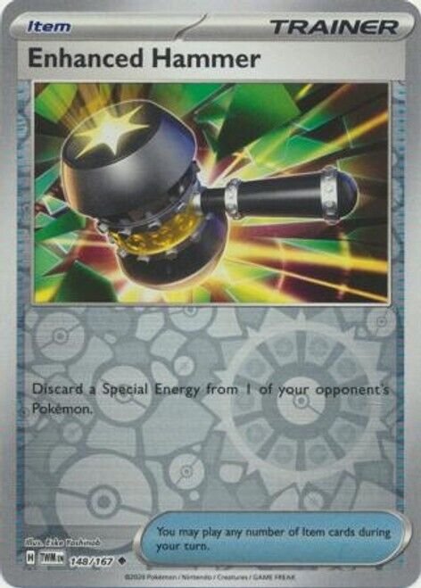 Enhanced Hammer 148/167 Reverse Holo | Twilight Masquerade | Pokemon Card