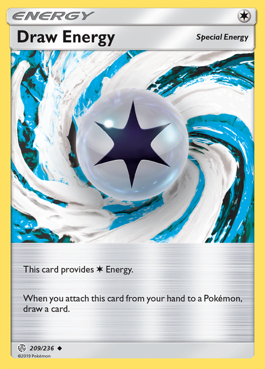 Draw Energy 209/236 Reverse Holo | Cosmic Eclipse | Pokemon Card