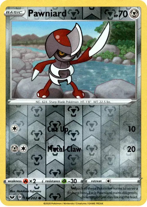 Pawniard 133/202 Reverse Holo | Sword & Shield | Pokemon Card