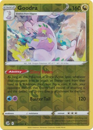 Goodra 197/264 Reverse Holo | Fusion Strike | Pokemon Card