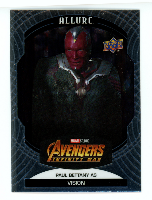 Paul Bettany as Vision #80 | 2022 Allure Marvel Studios | Trading Card