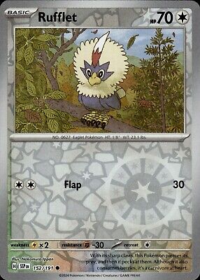 Rufflet 152/191 Reverse Holo | Surging Sparks | Pokemon Card