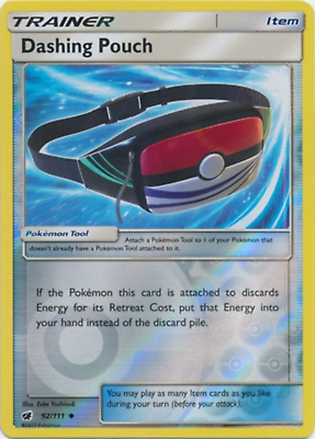 Dashing Pouch 92/111 Reverse Holo | Crimson Invasion | Pokemon Card