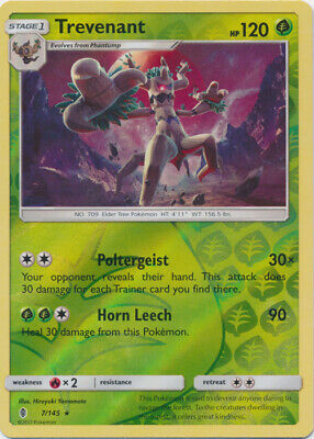 Trevenant 7/145 Reverse Holo | Guardians Rising | Pokemon Card