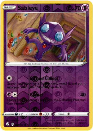 Sableye 67/203 Reverse Holo | Evolving Skies | Pokemon Card