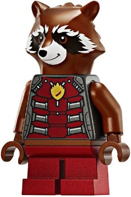 Rocket Raccoon (Dark Red) | Marvel Super Heroes LEGO Minifigure