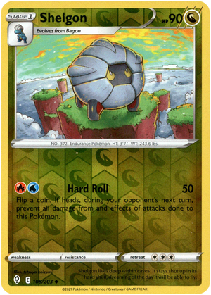 Shelgon 108/203 Reverse Holo | Evolving Skies | Pokemon Card