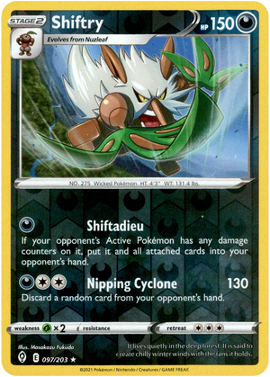 Shiftry 97/203 Reverse Holo | Evolving Skies | Pokemon Card