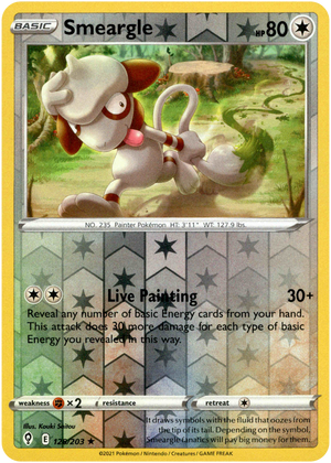 Smeargle 128/203 Reverse Holo | Evolving Skies | Pokemon Card