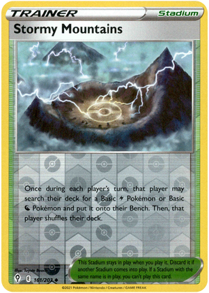 Stormy Mountains 161/203 Reverse Holo | Evolving Skies | Pokemon Card