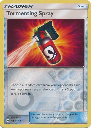 Tormenting Spray 125/147 Reverse Holo | Burning Shadows | Pokemon Card