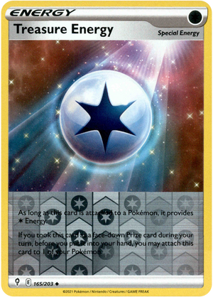 Treasure Energy 165/203 Reverse Holo | Evolving Skies | Pokemon Card