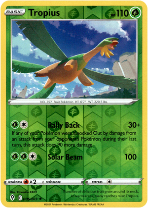 Tropius 6/203 Reverse Holo | Evolving Skies | Pokemon Card