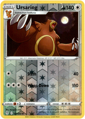 Ursaring 127/203 Reverse Holo | Evolving Skies | Pokemon Card