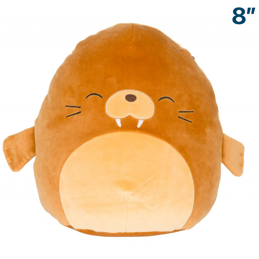 Bruce the Walrus ~ 8" inch Sea Life Squishmallows ~ Sealife Squad