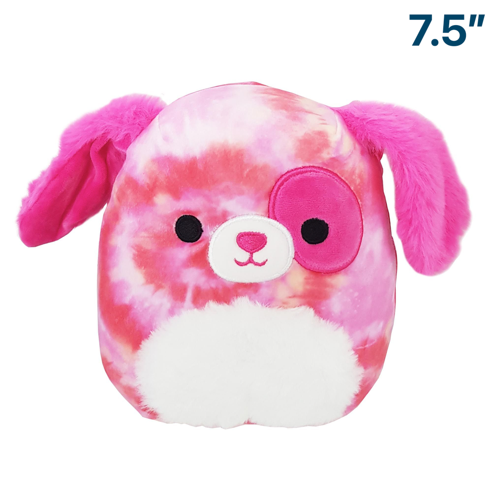 Detina the Pink Tie-Dye Dog ~ 7" inch Squishmallows ~ In Stock!