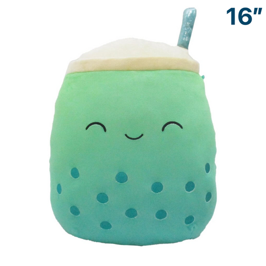 Jakarria the Green/Blue Boba Tea ~ 16" inch Boba Tea Squad Squishmallow ~ LAST ONE!