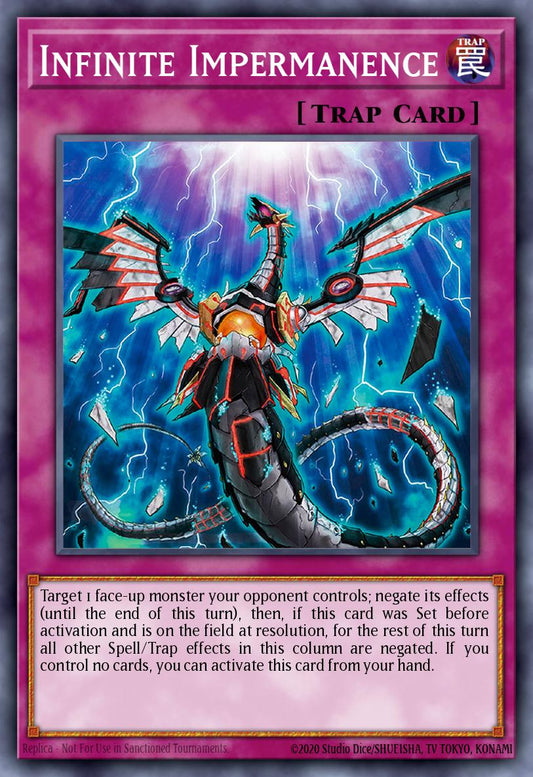 Infinite Impermanence - RA01-EN075 Platinum Secret Rare | Yu-Gi-Oh! Card